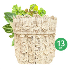 Plant Pot - Storage Container - Rattan Look - Woven Paper