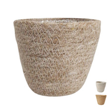 Jute plant pot with protective layer