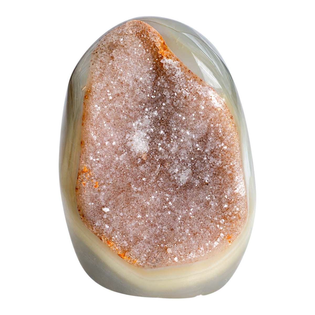 Druzy Agaat Geode Staand - 25