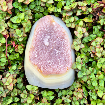 Druzy Agaat Geode Staand - 25