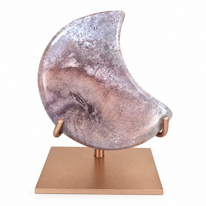 Roze Amethist Druzy Maan - 35