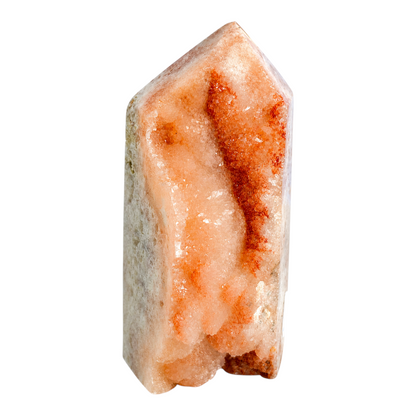 Roze Amethist / Hematoïde Kwarts Druzy Toren - 23