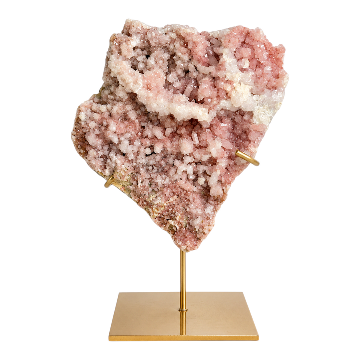 Roze Amethist Op Standaard Goud - 22
