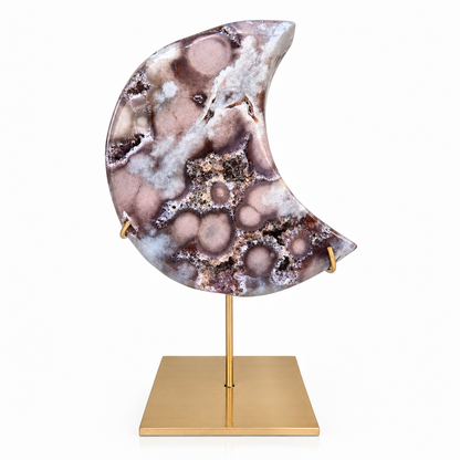 Roze Amethist Druzy Maan - 34