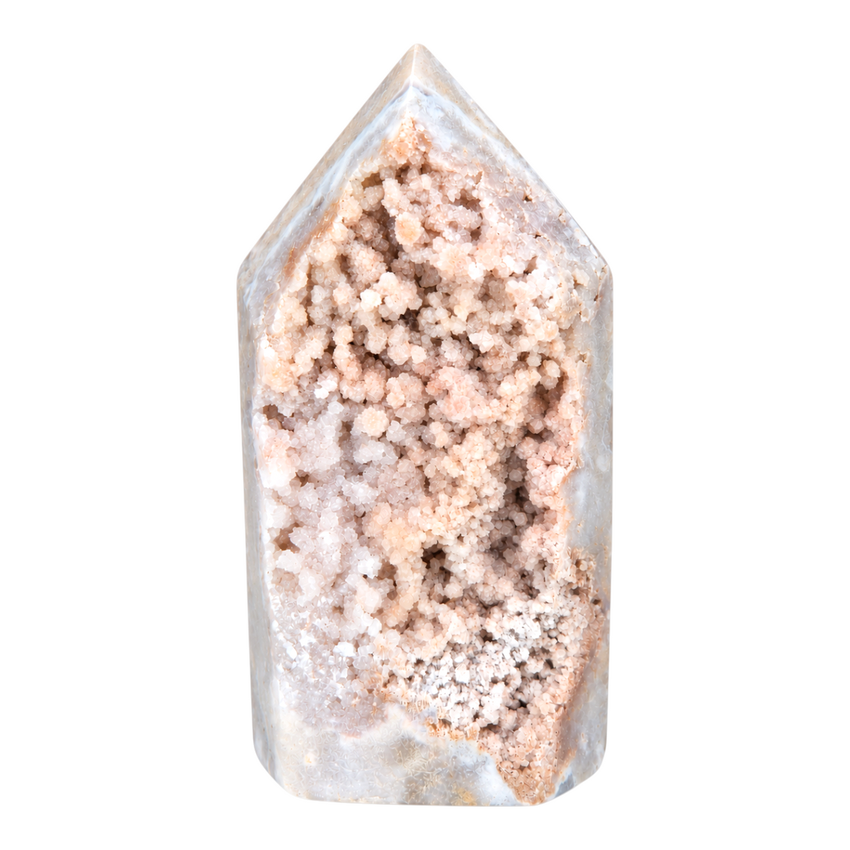 Roze Amethist Druzy Toren  - 36