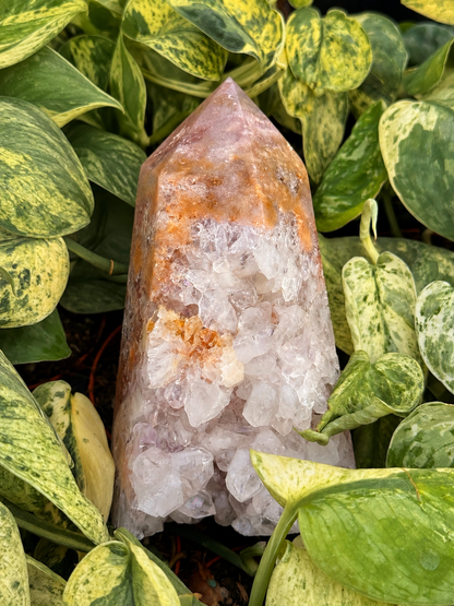 Roze Amethist Druzy Toren - 37