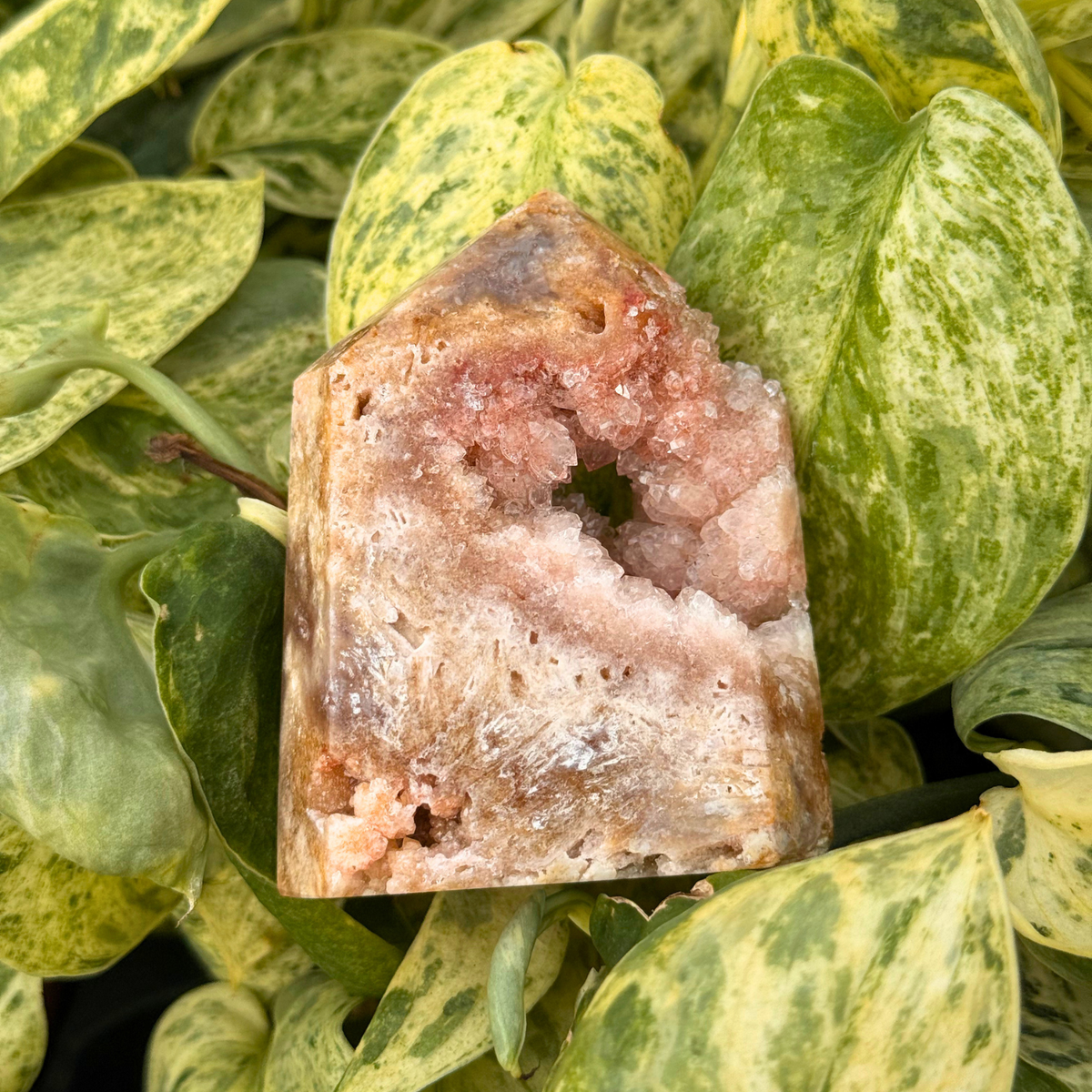 Roze Amethist Druzy Toren - 41