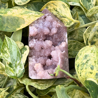 Roze Amethist Druzy Toren - 42