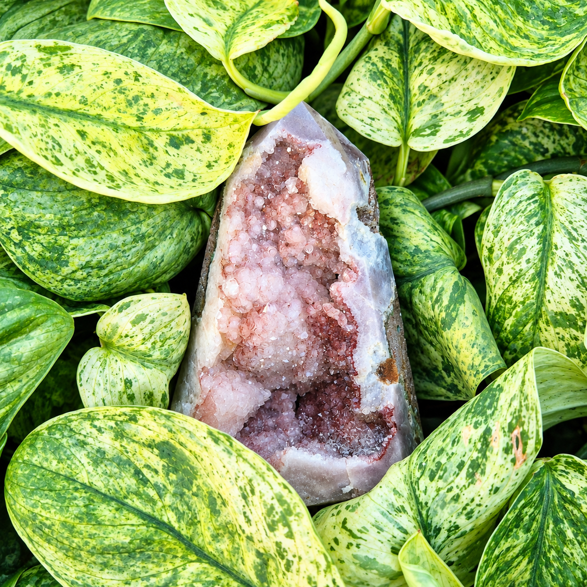Roze Amethist Geode - 19