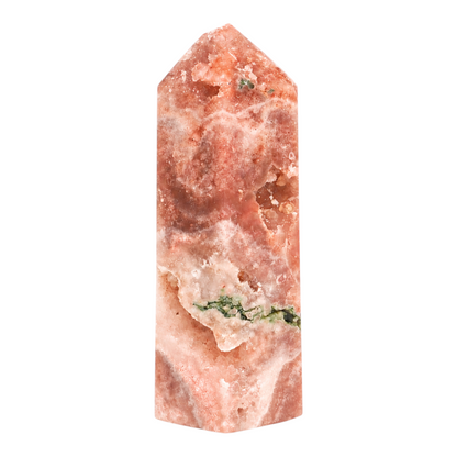 Roze Amethist Toren met Bloemagaat - 4