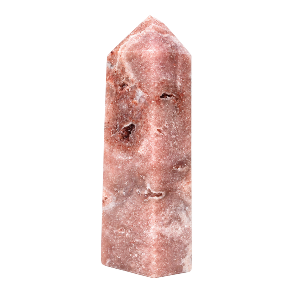 Roze Amethist Toren met Bloemagaat - 4